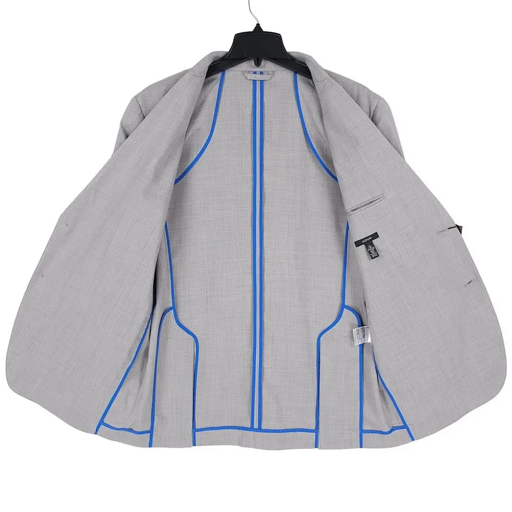 Alfani Mens Slim Fit Blazer Sz Large Light Grey Lightweight Stretch *Defect*